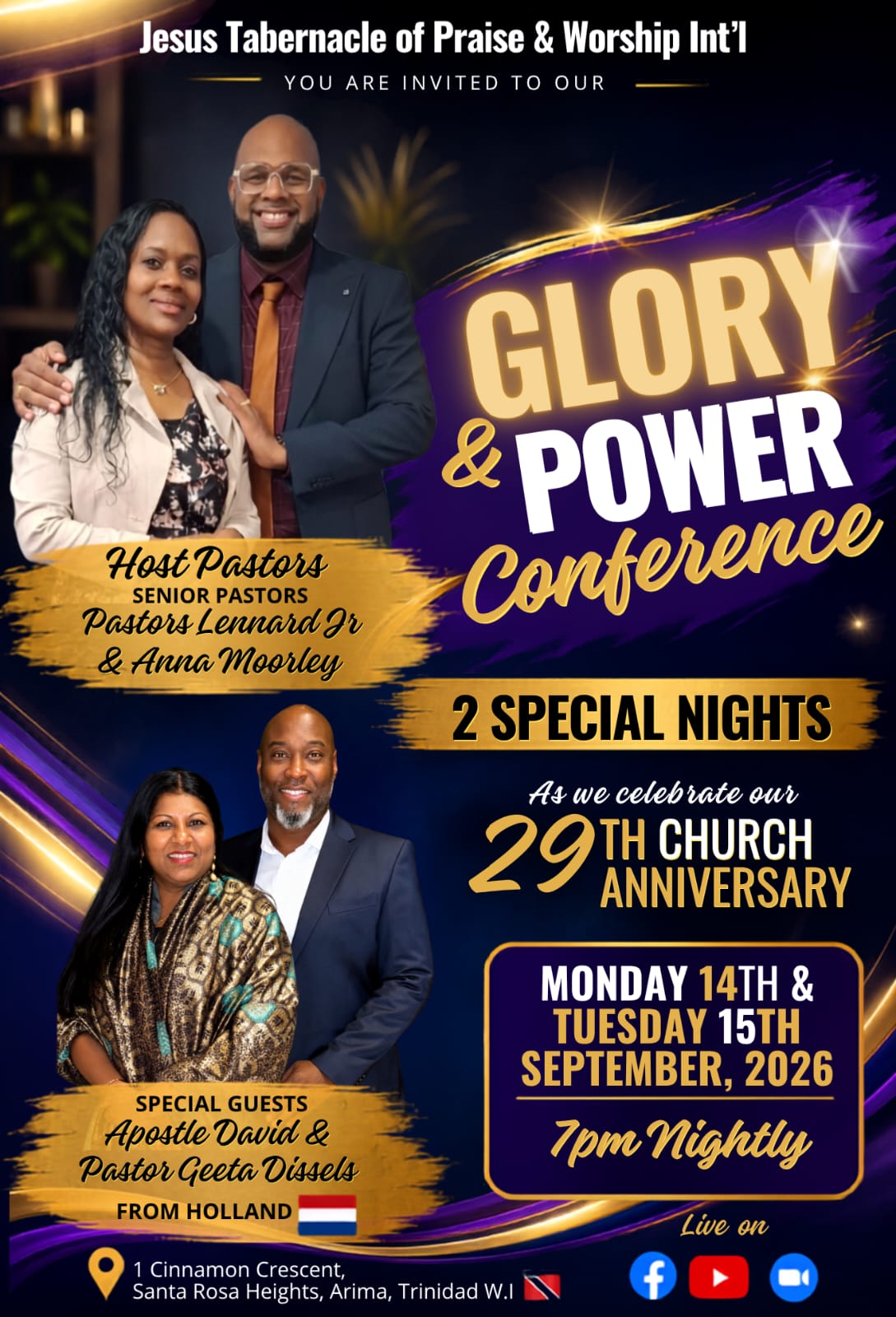 Glory & Power Conference — Avond 1